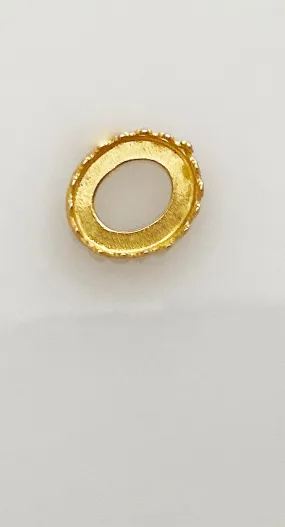 10x12mm Brass Fancy Bezel