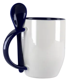 11 OZ Two Tone Mug with Spoon Item No: 170