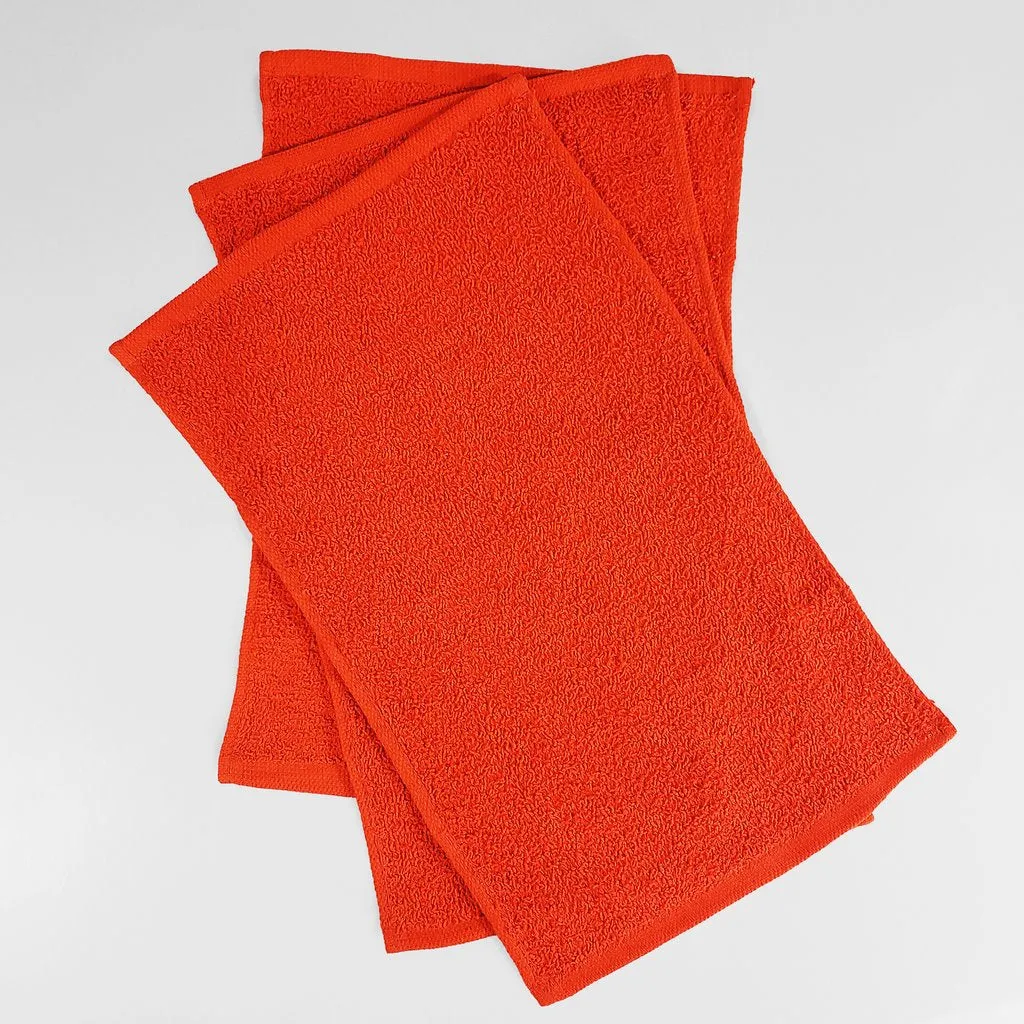 11"x18" Velour Fingertip Towel Hemmed Wholesale by the Dozen - Colors