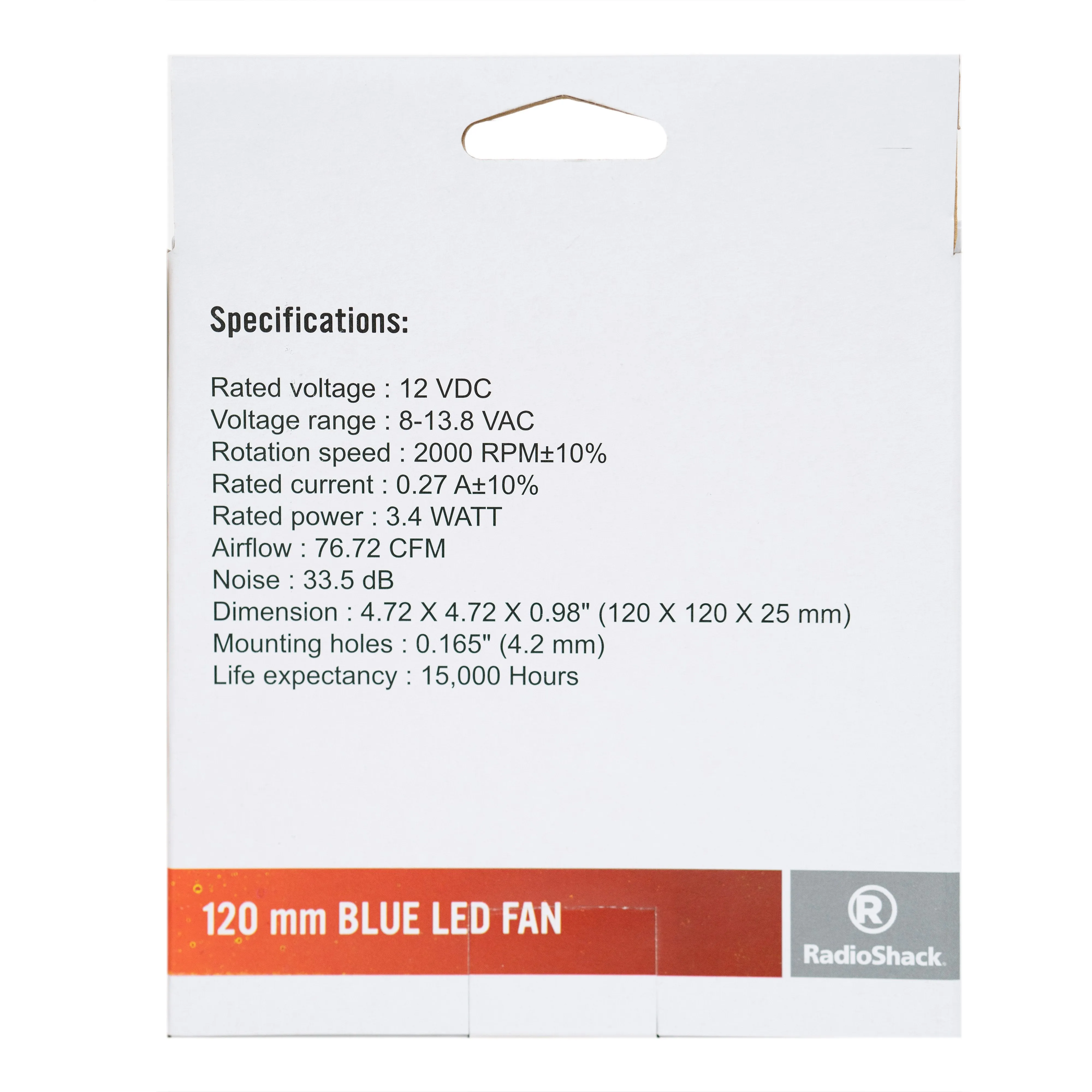 120mm Blue LED Fan