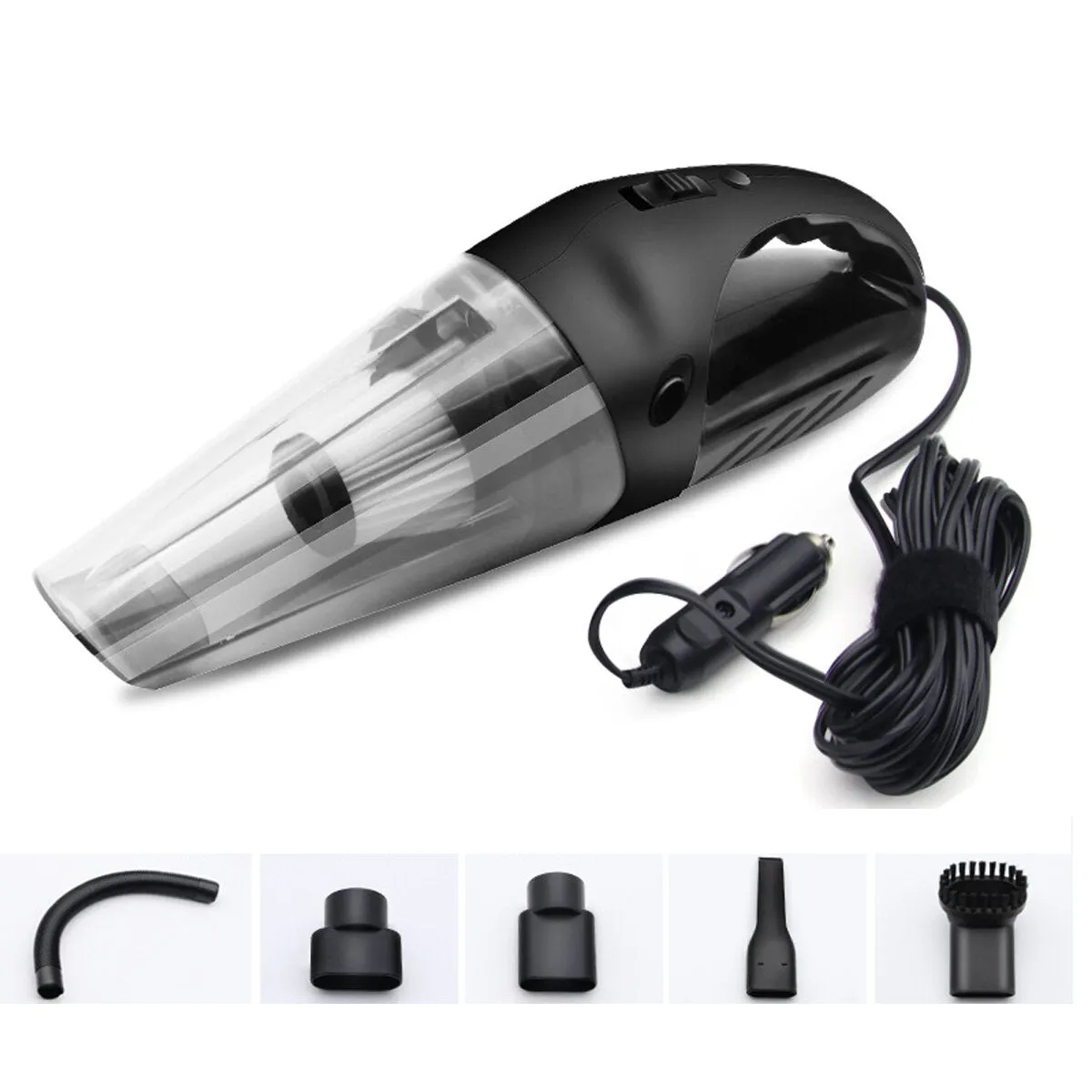 120W 3kpa Car Cleaner Wired Vacuum Handheld Rechargeable Mini