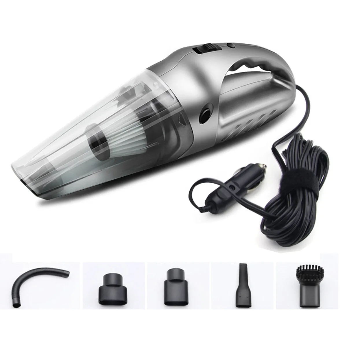 120W 3kpa Car Cleaner Wired Vacuum Handheld Rechargeable Mini