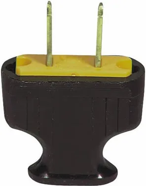 2 WIRE PLUG PLASTIC BROWN