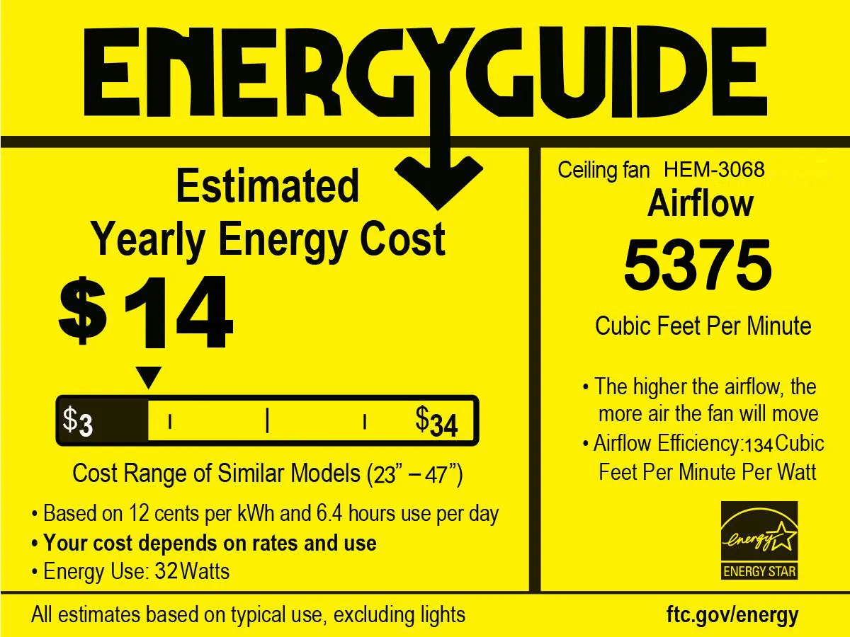 20.4'' 5 ABS Fan Blades, Modern Ceiling Fan with Remote Control, Noiseless Reversible AC Motor for Matte White