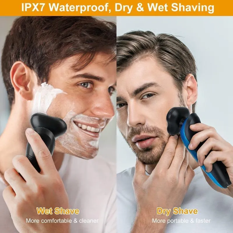 4 In 1Electric Shaver for Men IPX7 Waterproof