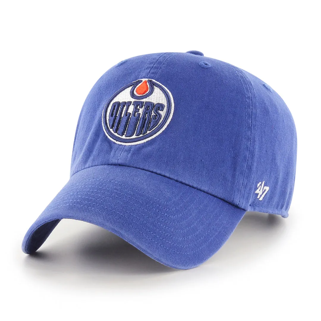 '47 Brand Men's NHL Edmonton Oilers Clean-Up Cap Royal