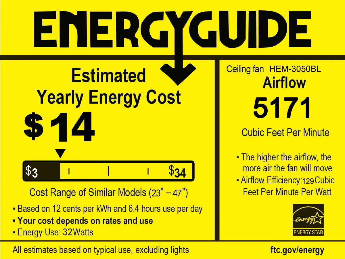 52'' Plywood Blades Ceiling Fan with Remote Control