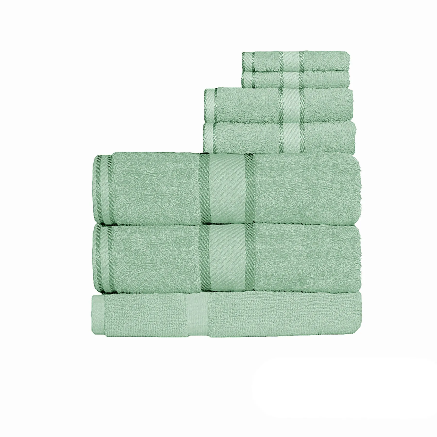 550gsm Cotton 7 Pce Bath Sheet Set Frost