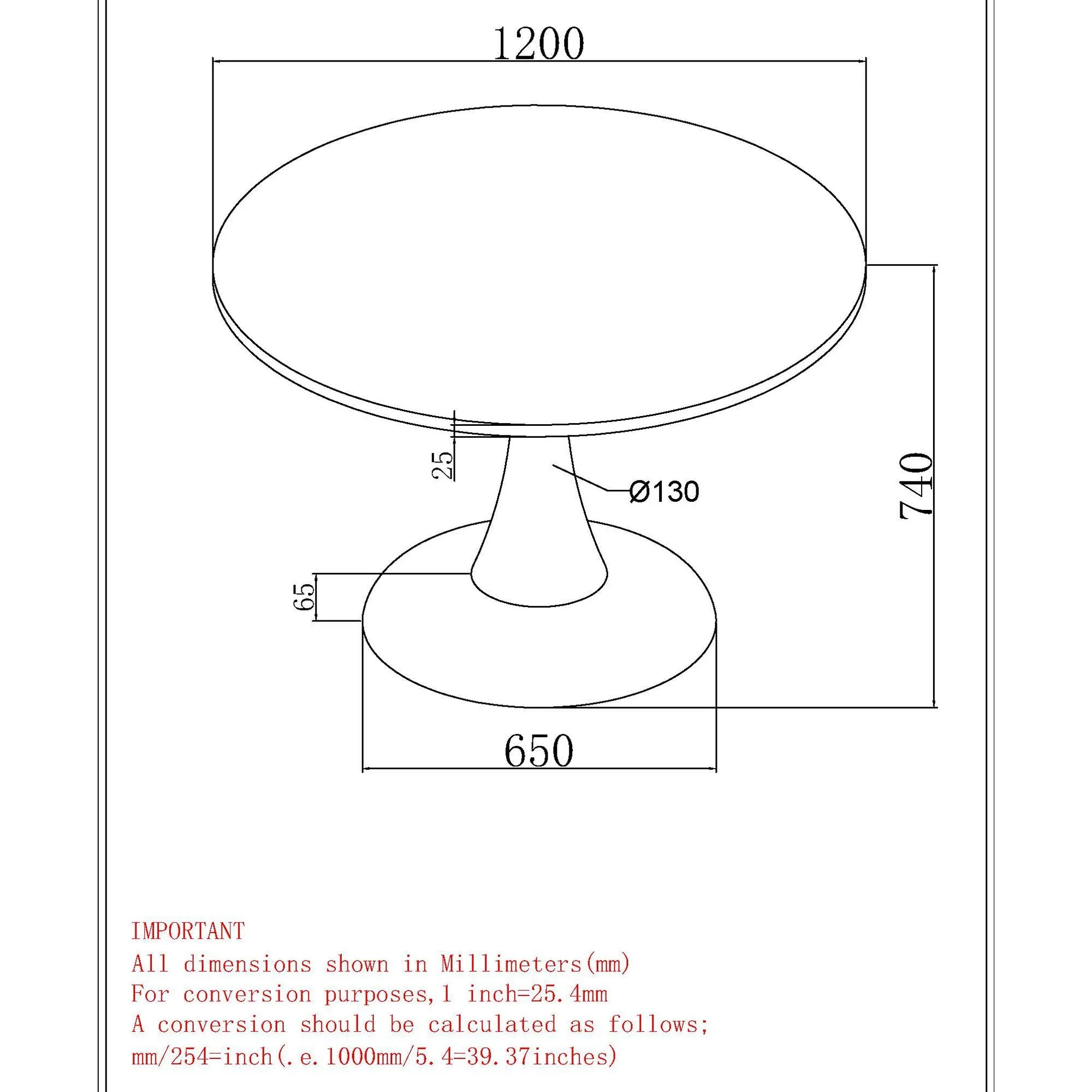 7 Piece Round Dining Set Axel Grey