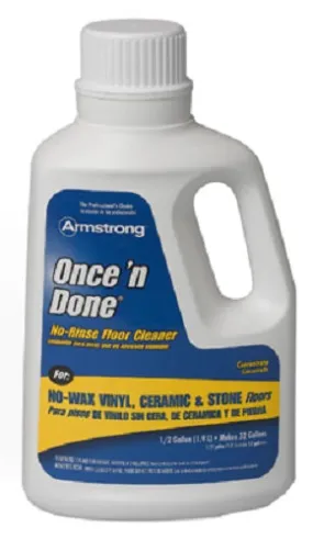 Armstrong 330806 1/2 Gallon Of Once N Done Concentrated Floor Cleaner - Quantity of 8