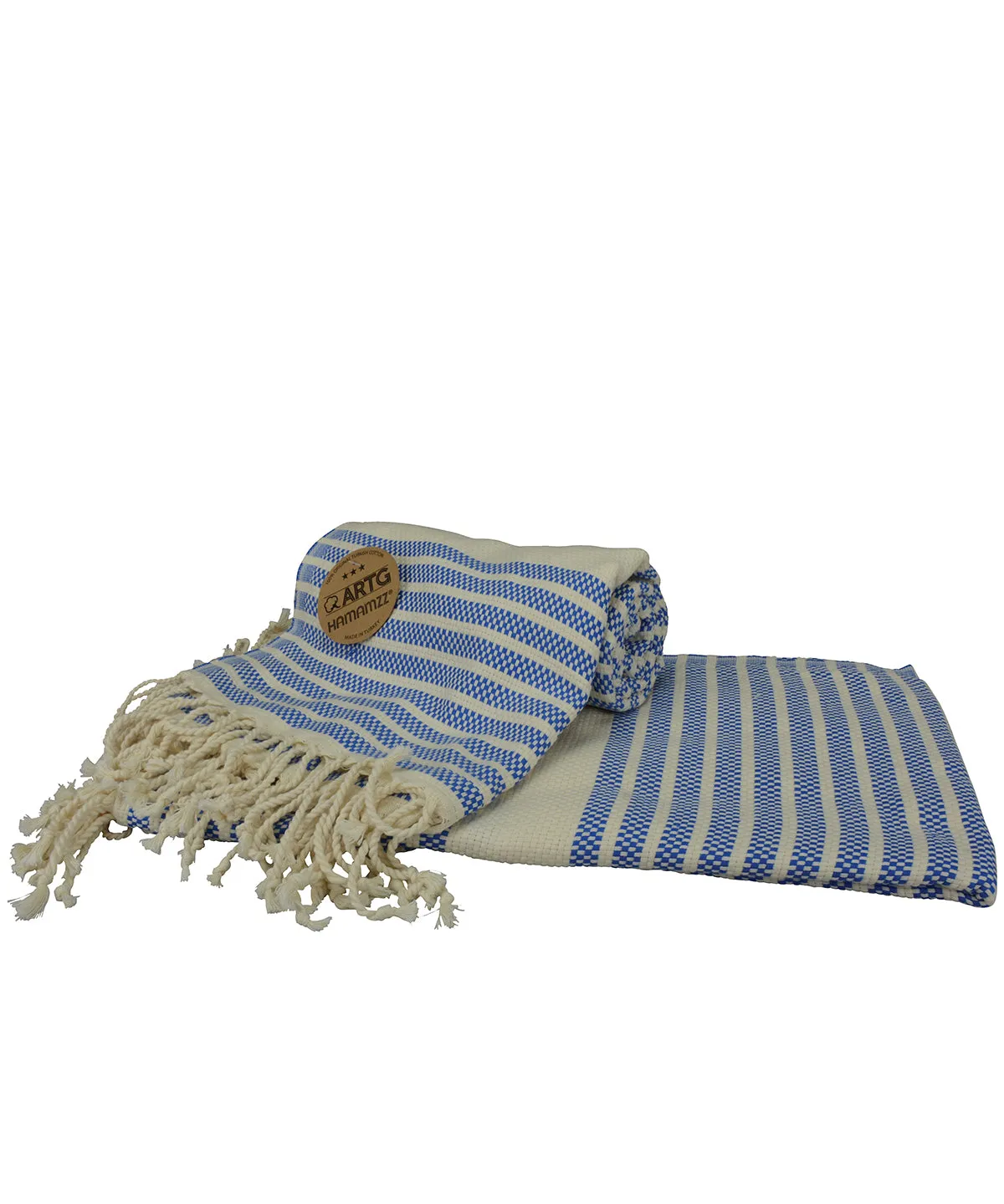 ARTG® Hamamzz® peshtemal towel | Ocean Blue/Cream