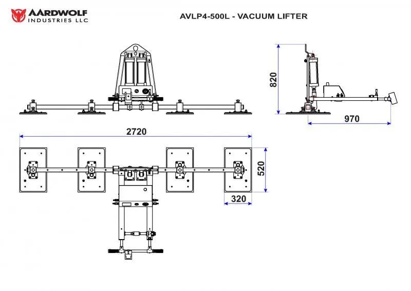 AVLP4PRO-500L Vacuum Lifter