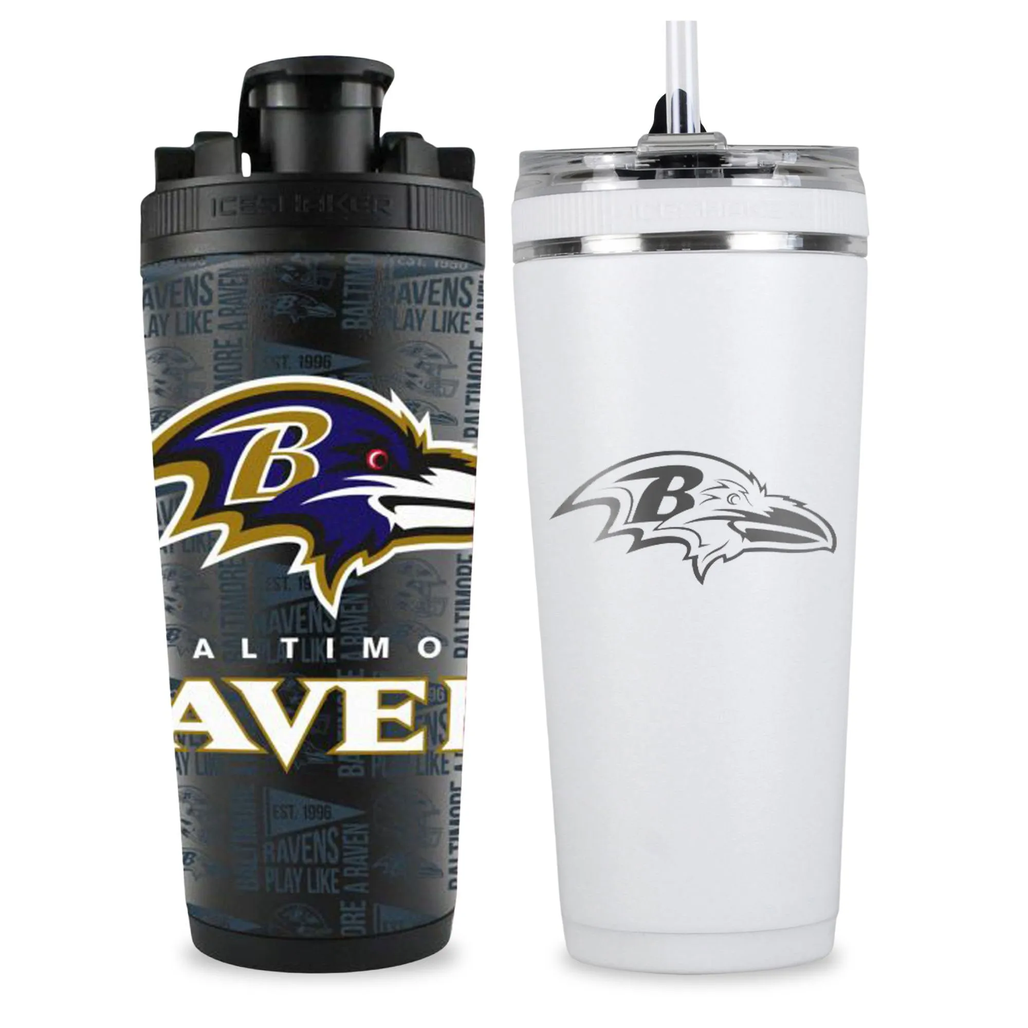 Baltimore Ravens 4D Shaker & Flex Bottle Bundle