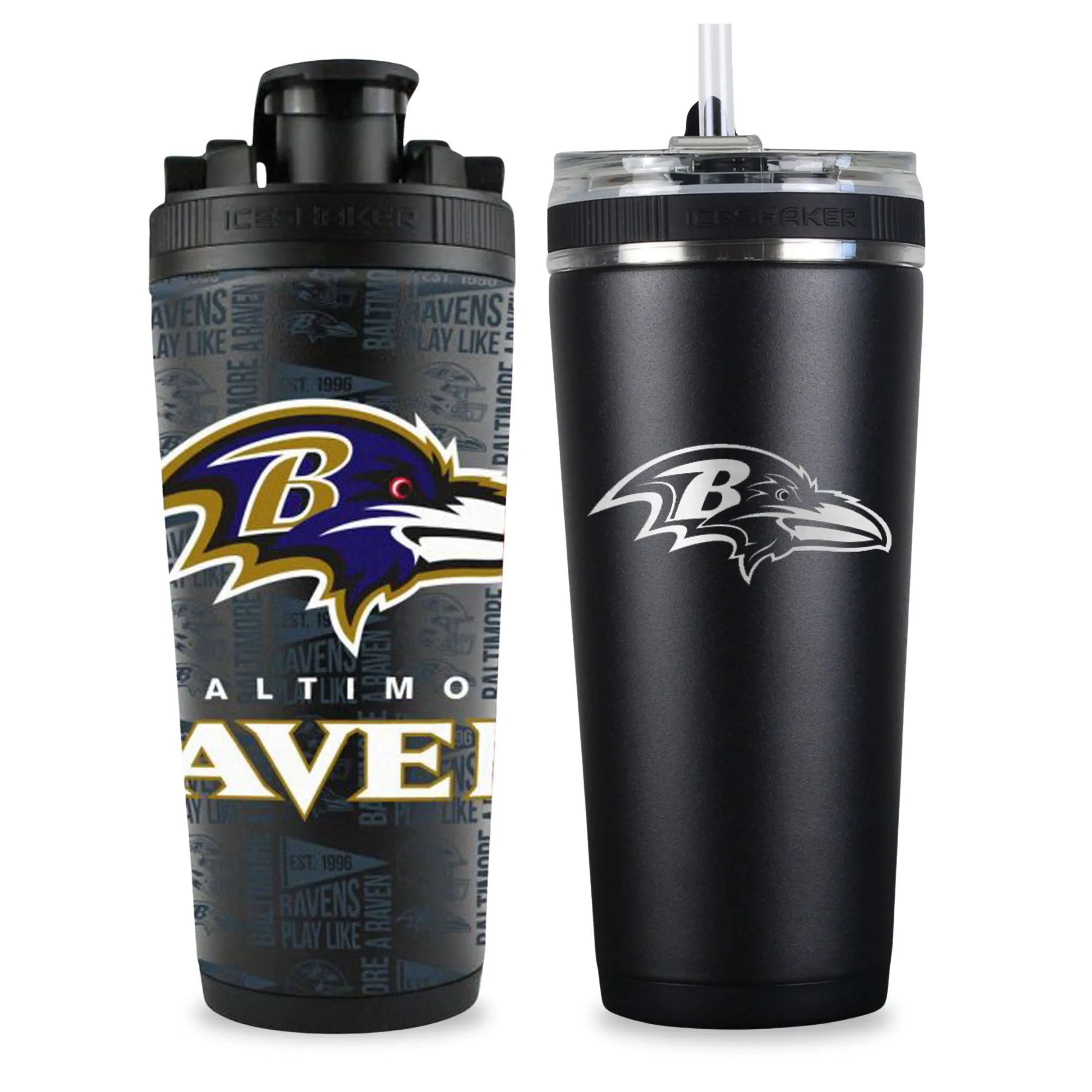 Baltimore Ravens 4D Shaker & Flex Bottle Bundle