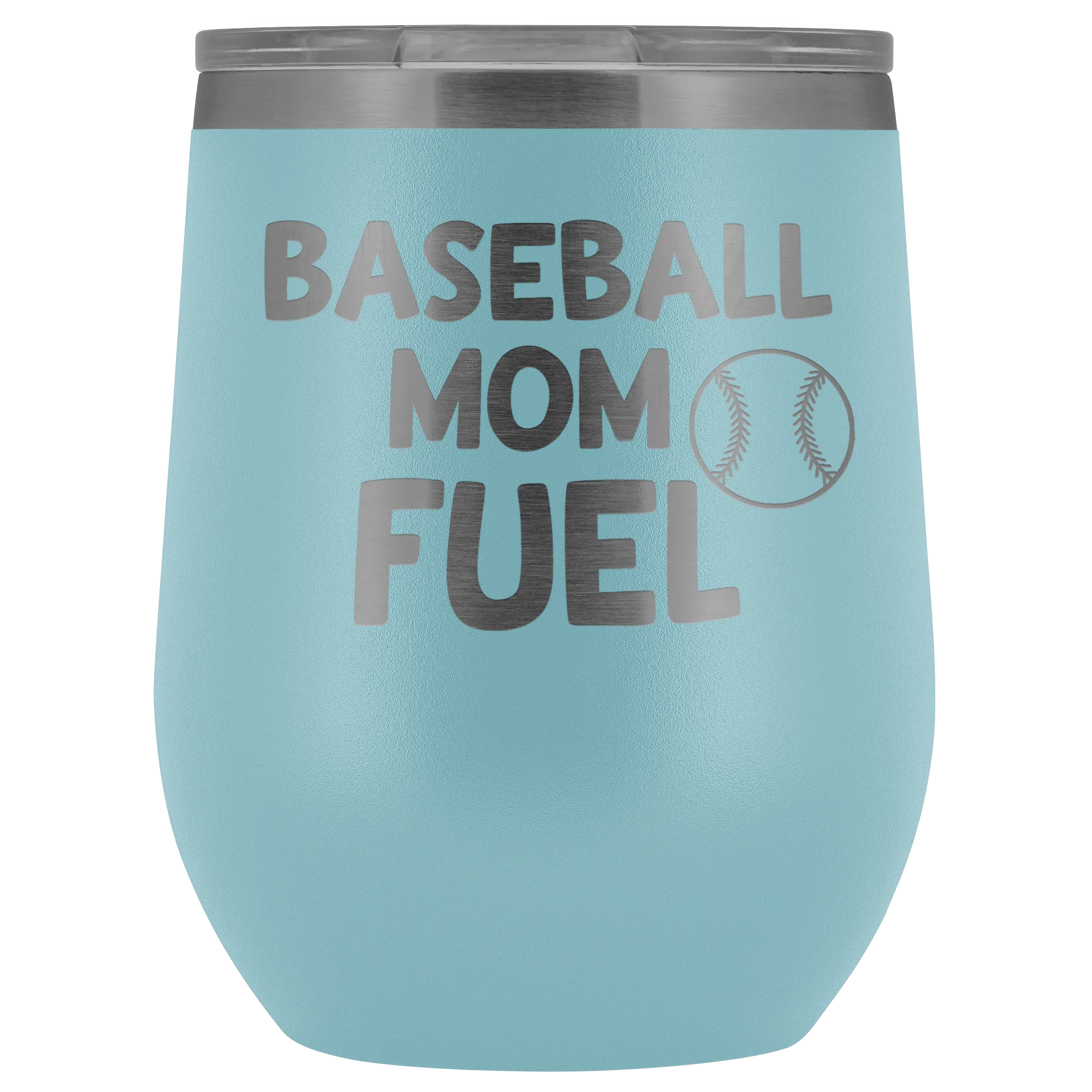 Baseball Mom Fuel Laser Engraved Wine Tumbler