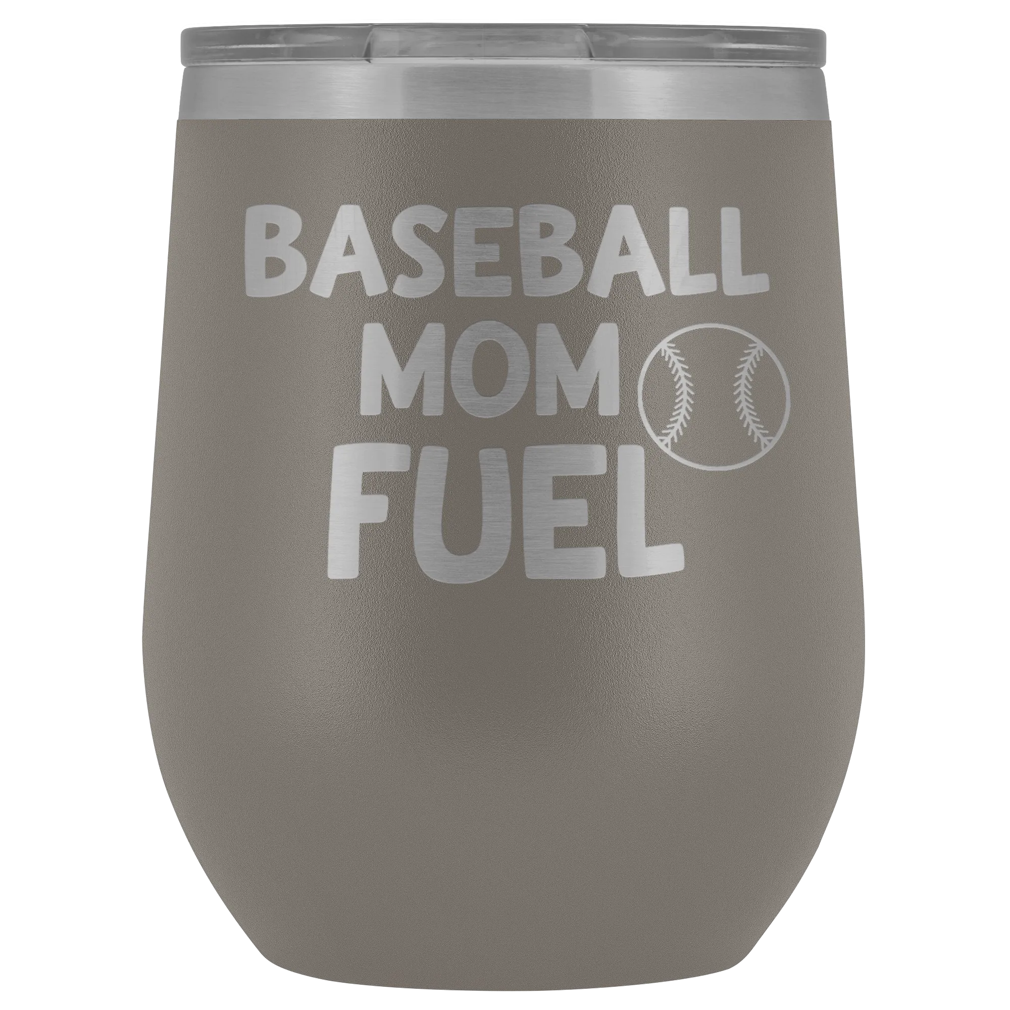 Baseball Mom Fuel Laser Engraved Wine Tumbler