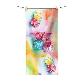 Beach Towel,  Dice, Polycotton Towel