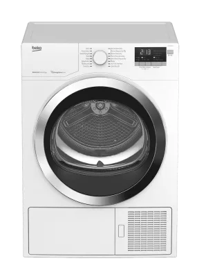 Beko HPD24412W 24" Front-Load Heat Pump Ventless Dryer