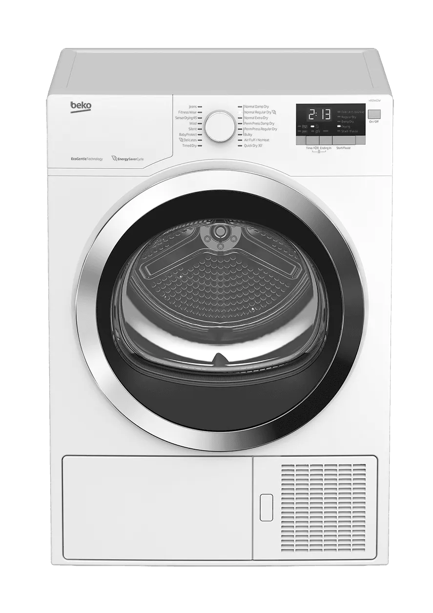 Beko HPD24412W 24" Front-Load Heat Pump Ventless Dryer