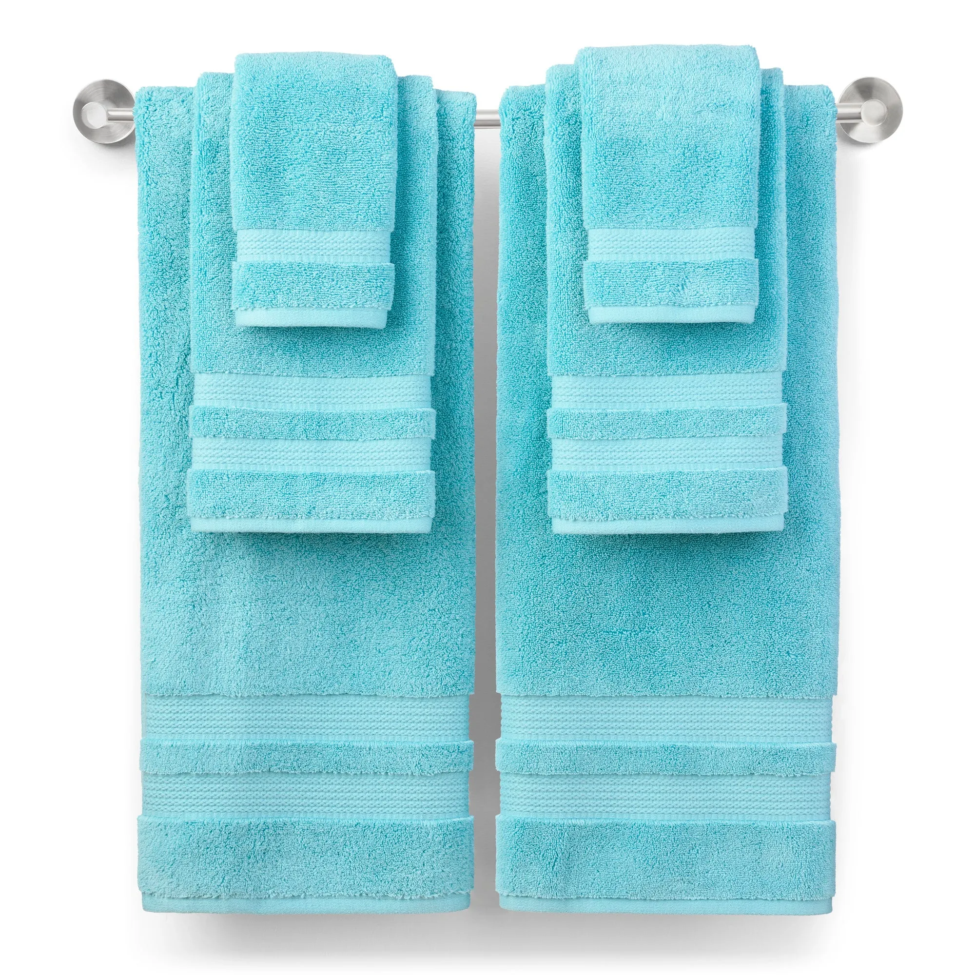 BETHANY 6-PIECE TOWEL SET: THE UTMOST LUXURY ZERO TWIST SOLID