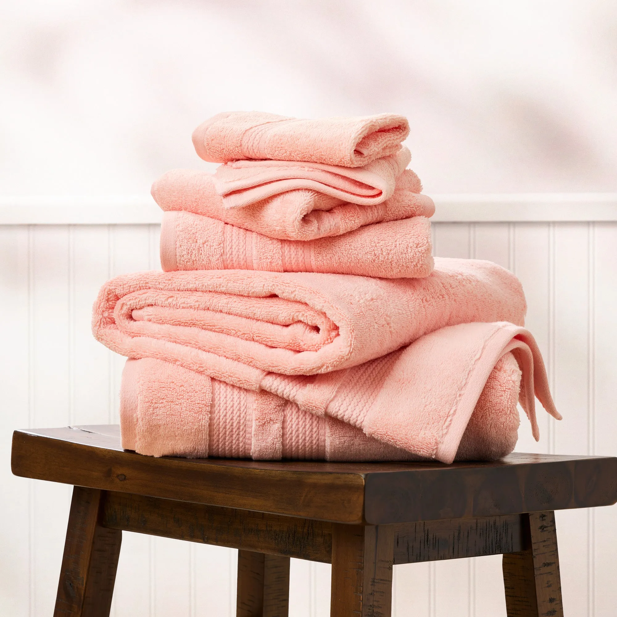 BETHANY 6-PIECE TOWEL SET: THE UTMOST LUXURY ZERO TWIST SOLID