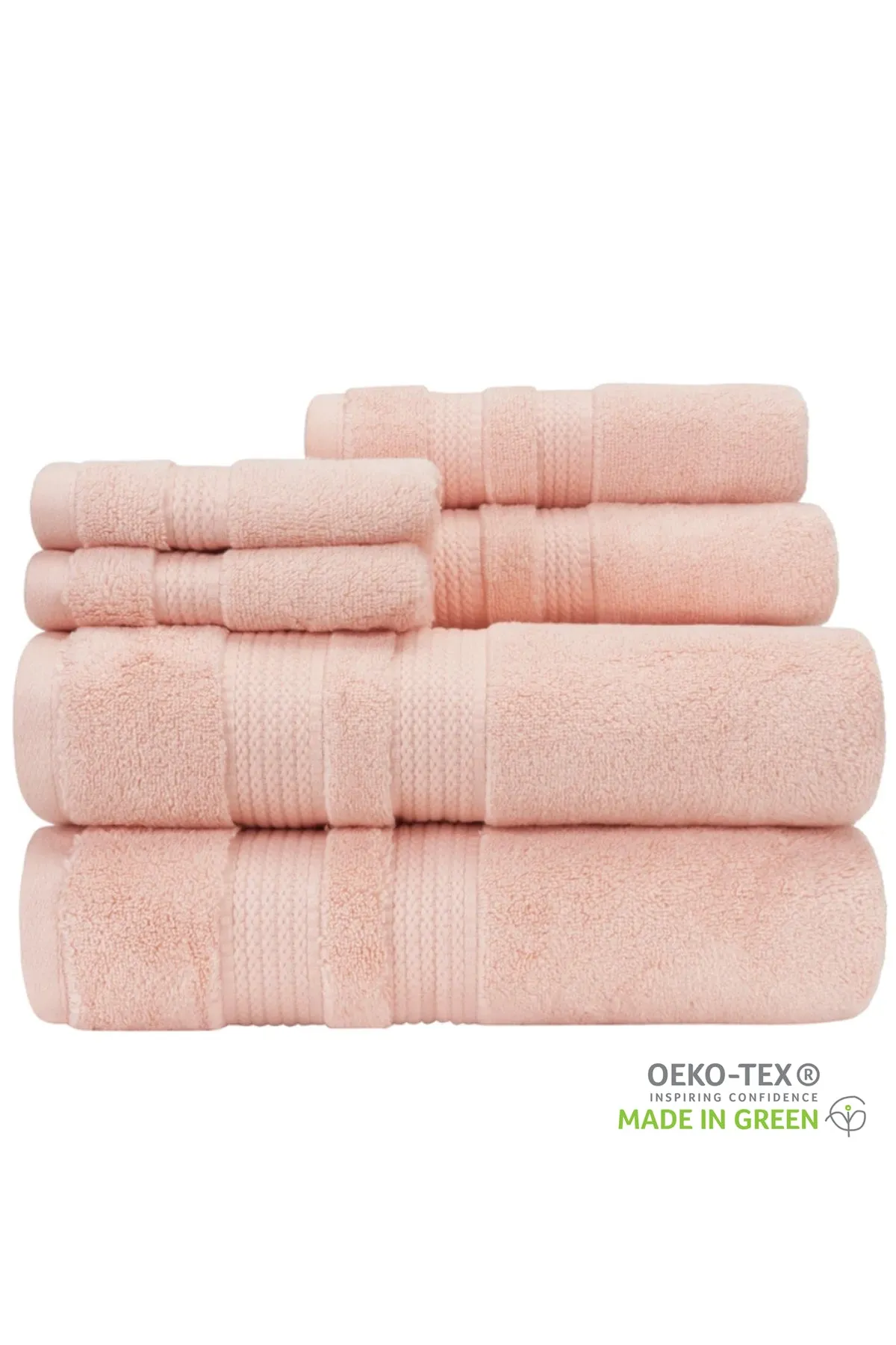 BETHANY 6-PIECE TOWEL SET: THE UTMOST LUXURY ZERO TWIST SOLID