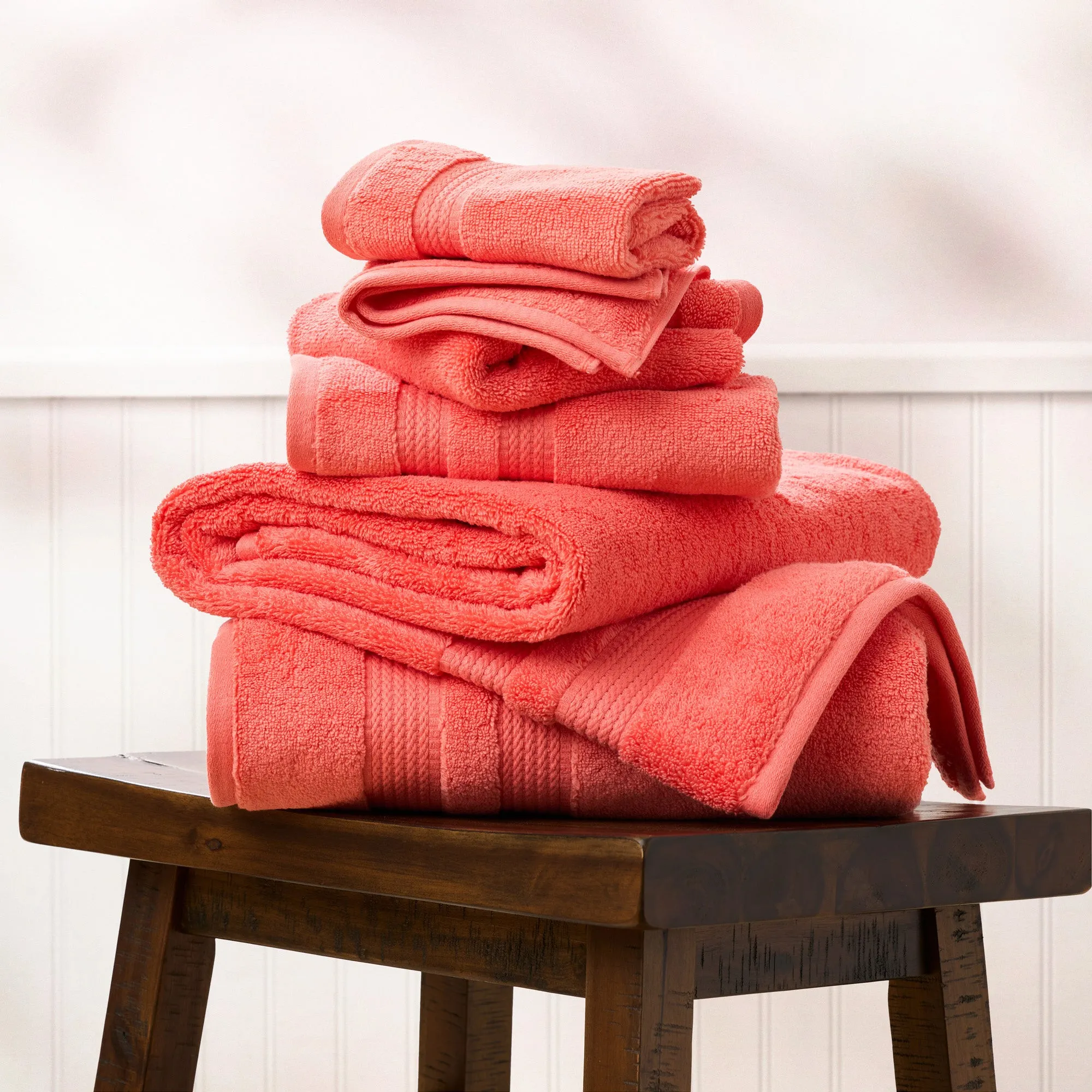 BETHANY 6-PIECE TOWEL SET: THE UTMOST LUXURY ZERO TWIST SOLID