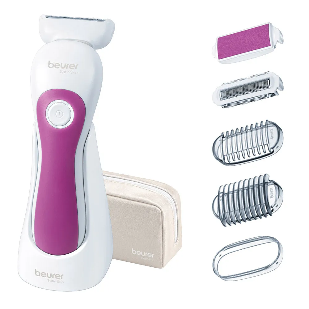 Beurer Shaver White Two Appendices Flexible Head Adapts To Curves Wet And Dry. Hypoallerg