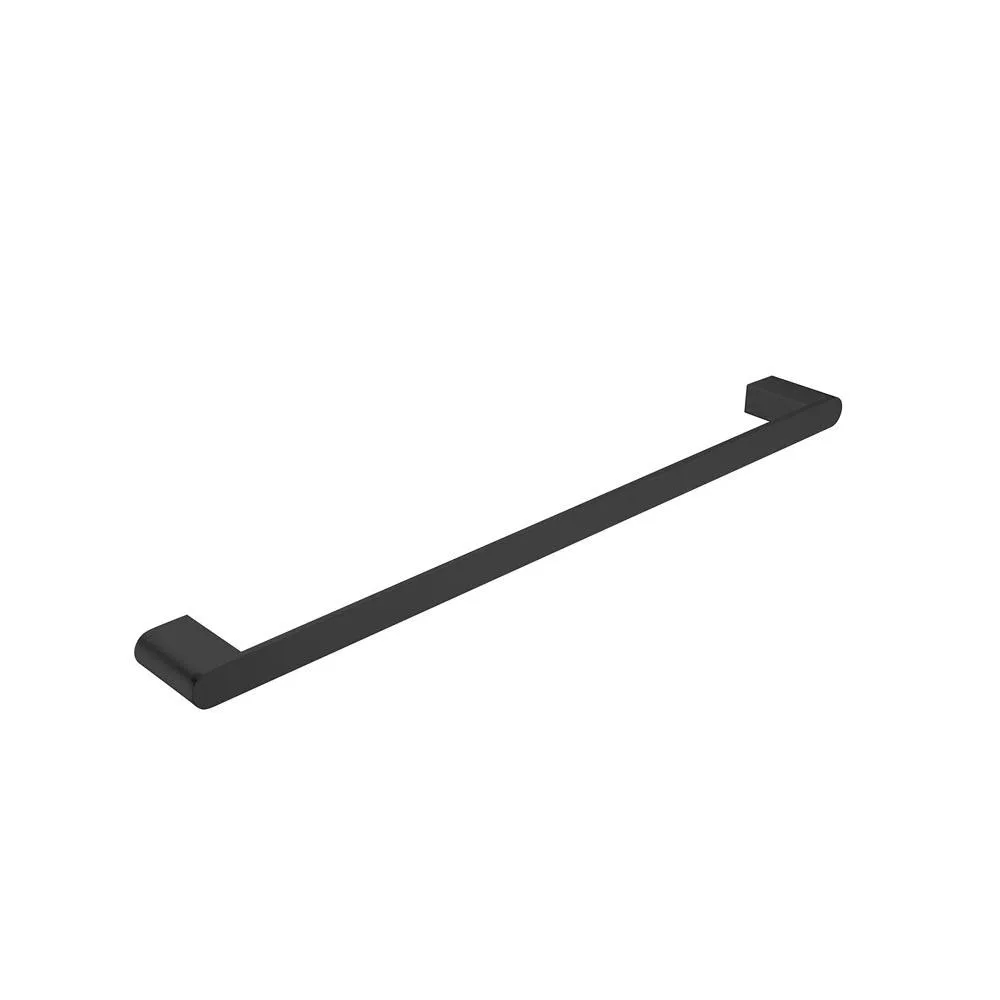 Bianca Single Towel Rail Matte Black 600MM 9024-MB