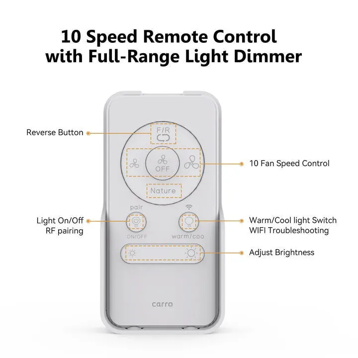 Biscay Ⅱ Low Profile Smart Fan with LED Light Remote Outdoor/indoor 48"