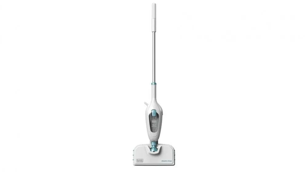 BLACK DECKER 15-in-1 Steam Mop with SteaMitt /  White & Blue