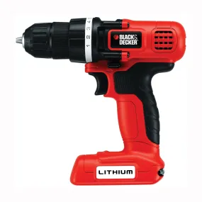 Black Decker BDCD8C/LDX172C Drill/Driver, Battery Included, 7.2 V, 3/8 in Chuck, Keyless Chuck