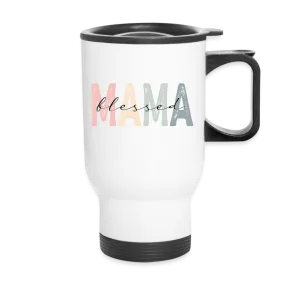 Blessed Mama Travel Mug (Retro Design)