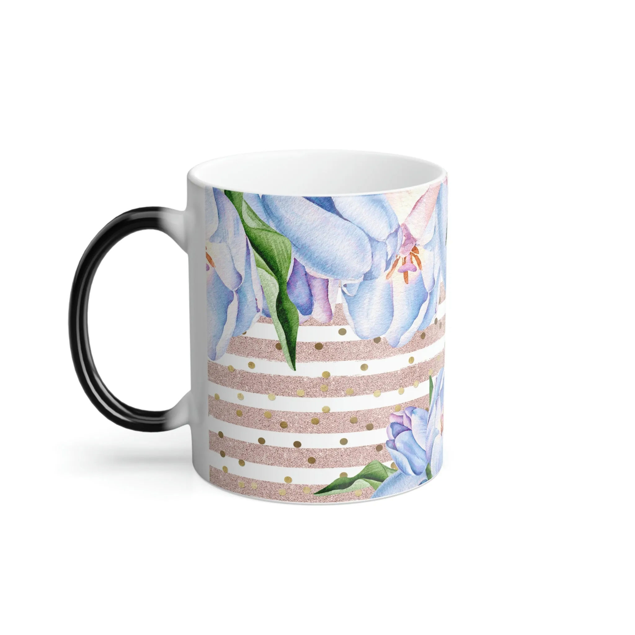 Blue flowers 11oz Color Morphing Mug