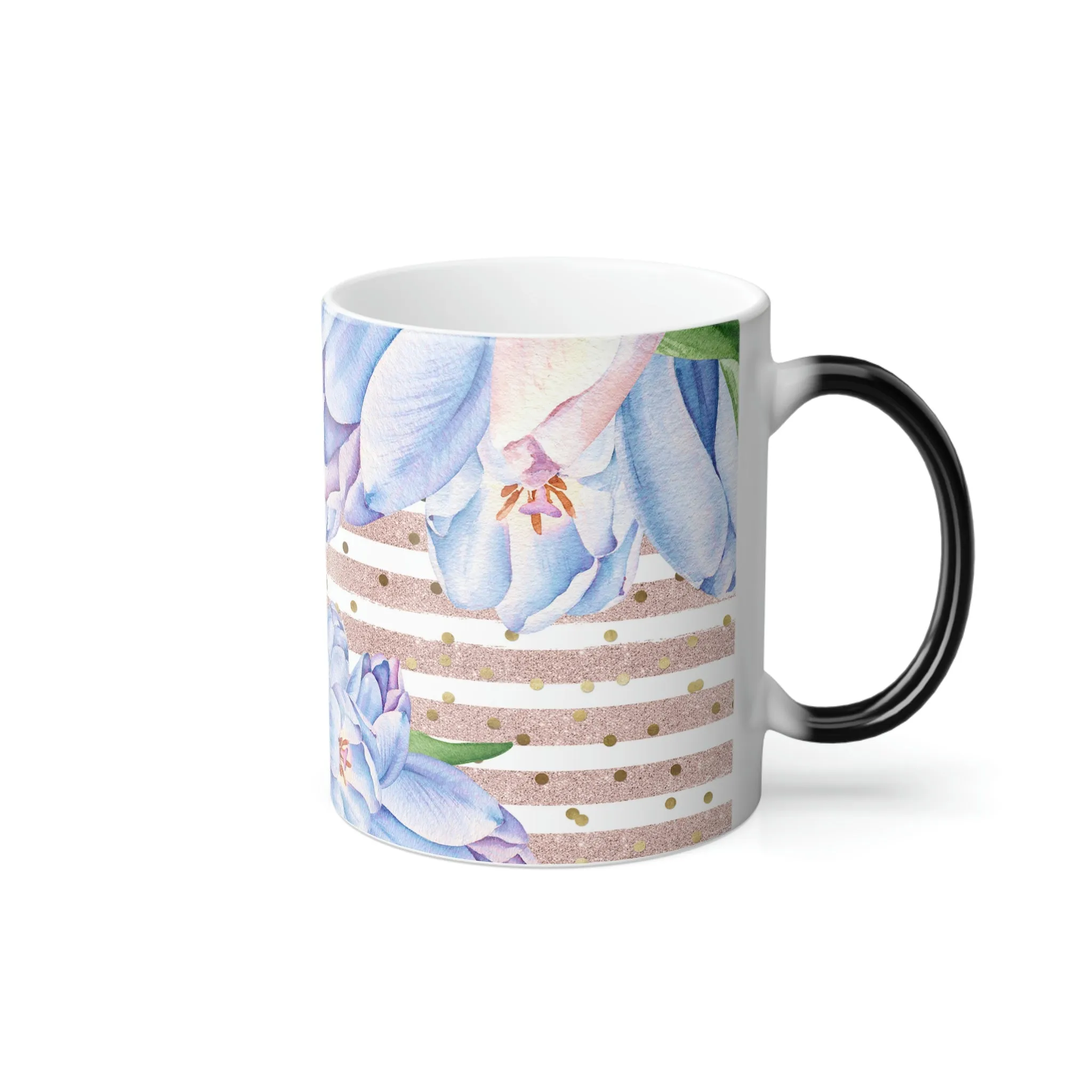 Blue flowers 11oz Color Morphing Mug