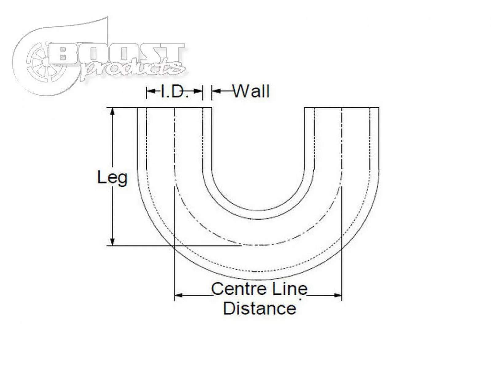 BOOST Products Silicone Elbow 180 Degrees, 22mm (7/8") ID, Black