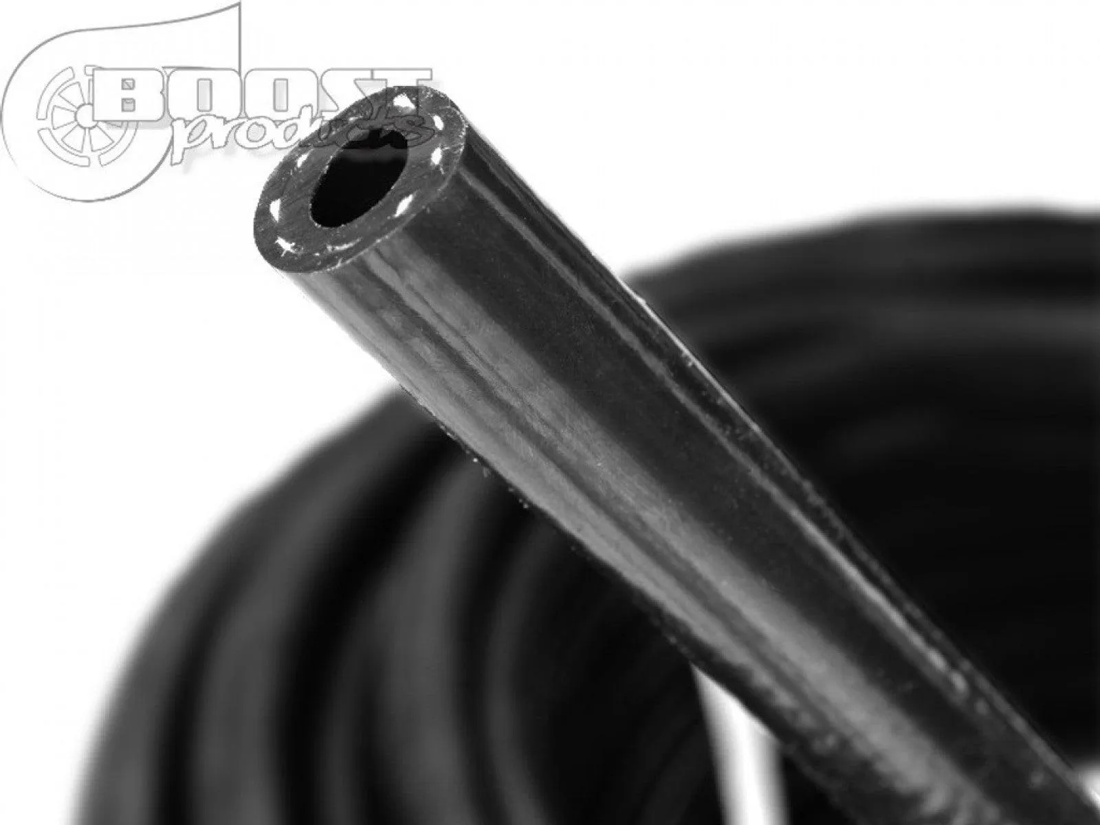 BOOST products Silicone Vacuum Hose Reinforced 8mm (5/16") ID, Black, 3m (9ft) Roll