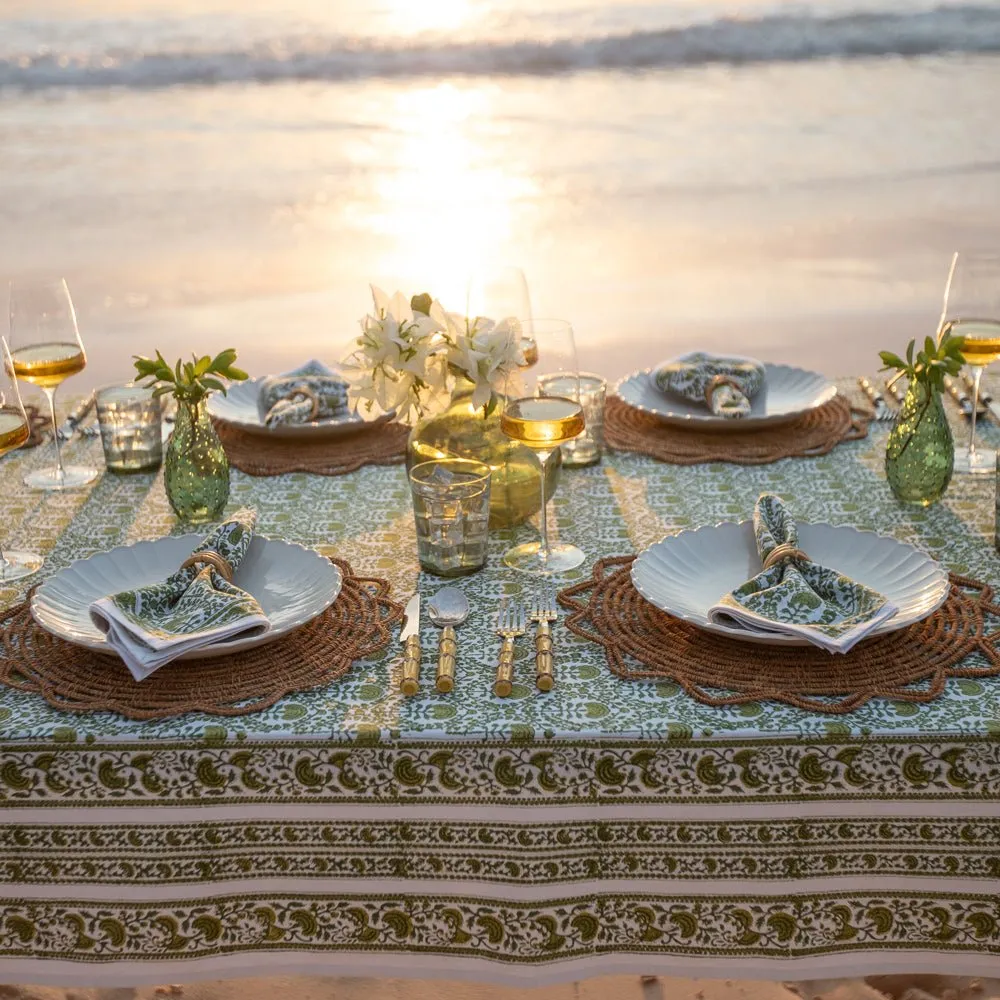 Caroline Green Tablecloth