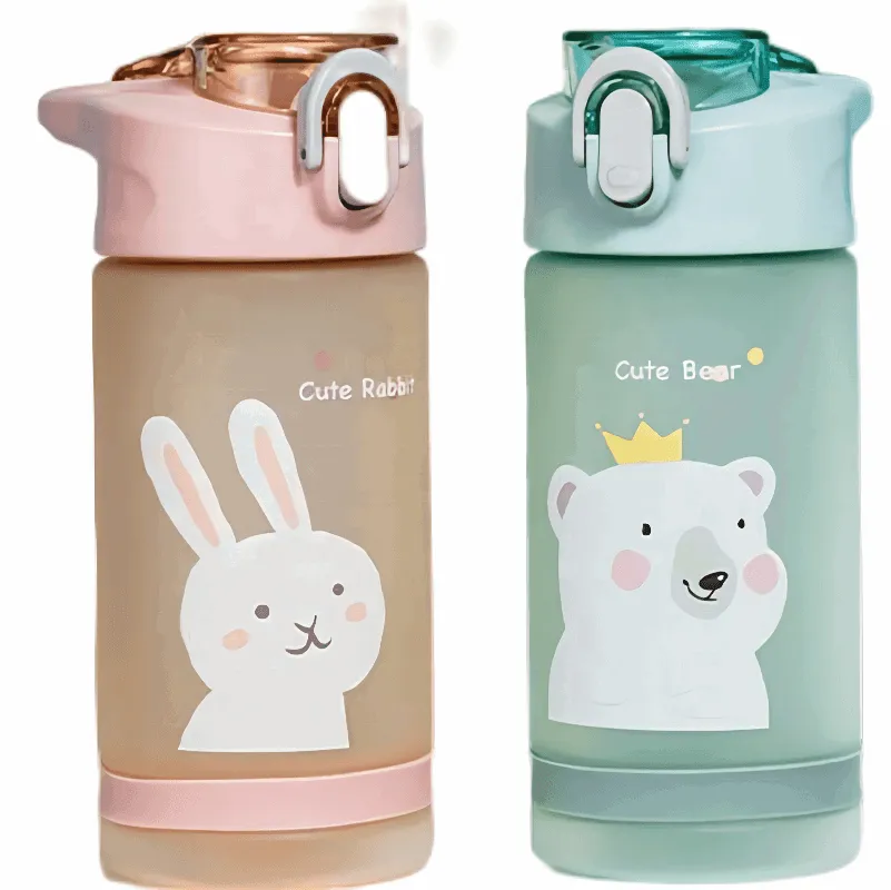 Cartoon Print Outdoor Sports Bottle for Kids