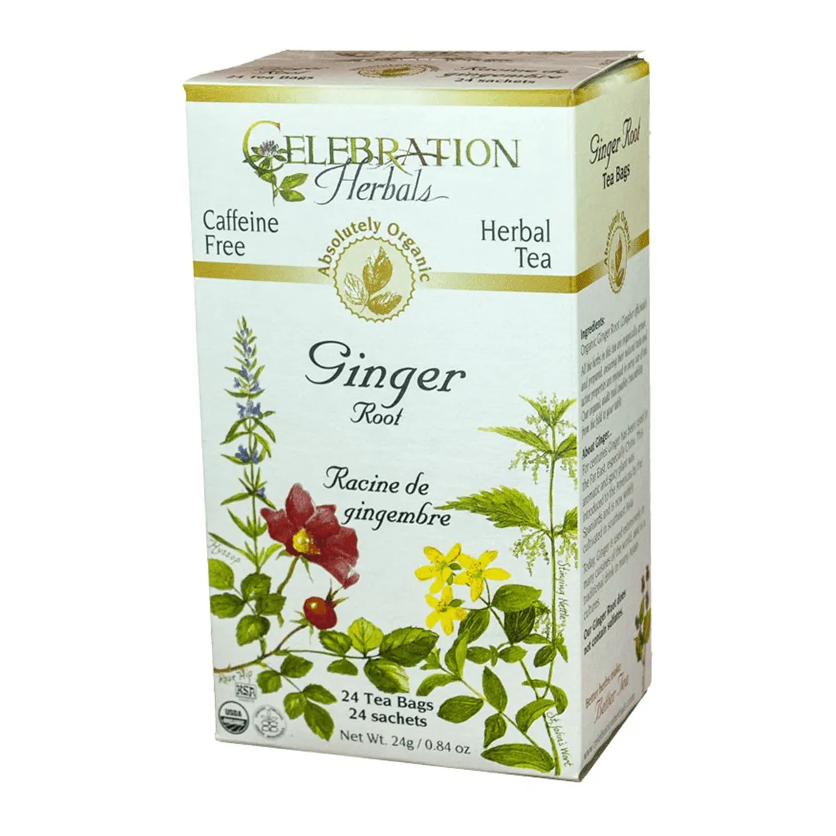 Celebration Herbals Ginger Root Tea 24 Tea Bags