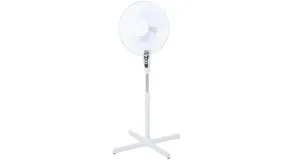 Celsius White 40cm Pedestal Fan 45W Power Consumption /  3 Speeds Setting