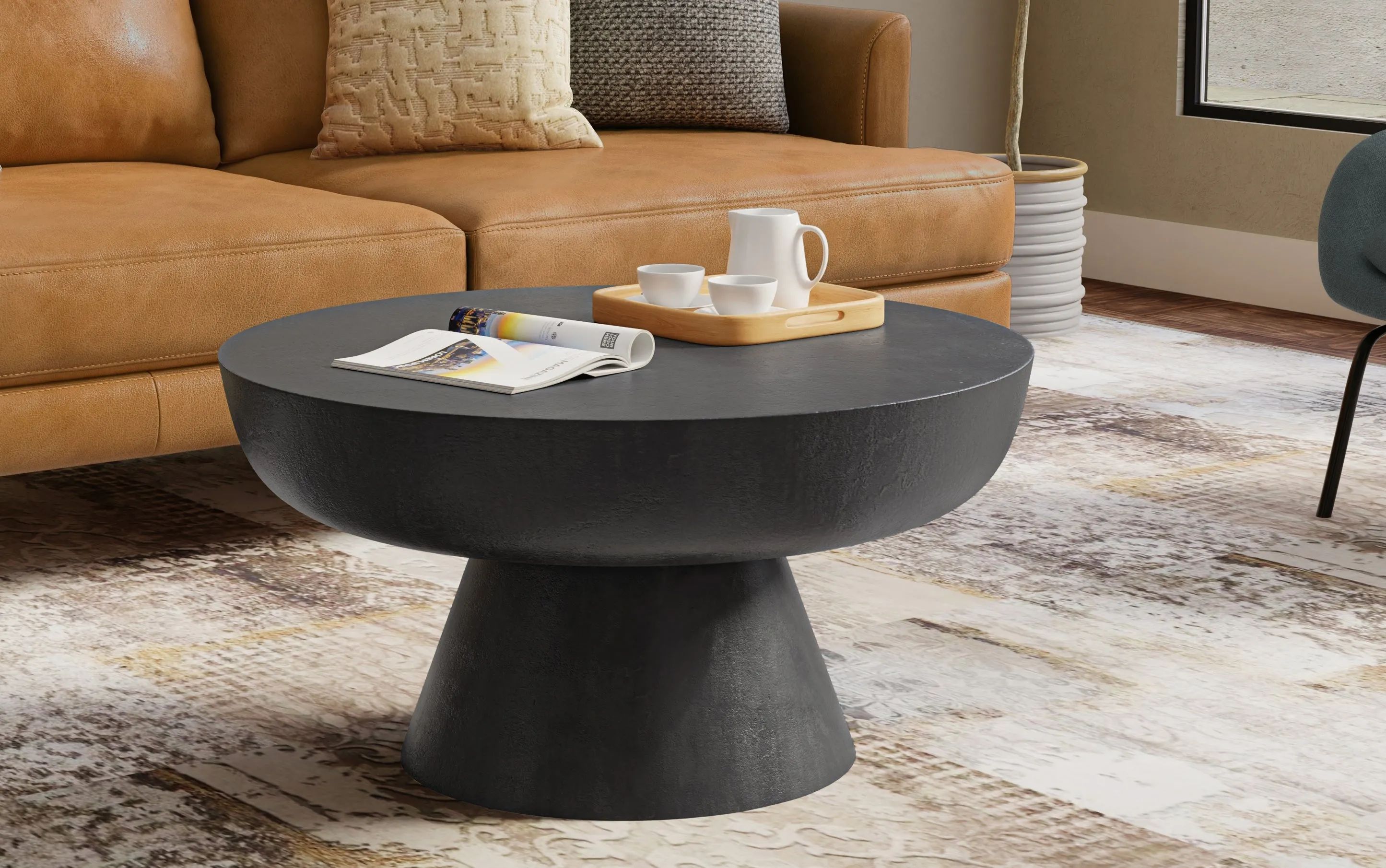 Charmaine Cast Aluminum Coffee Table