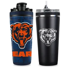 Chicago Bears 4D Shaker & Flex Bottle Bundle