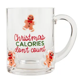 Christmas Calories Glass Mug