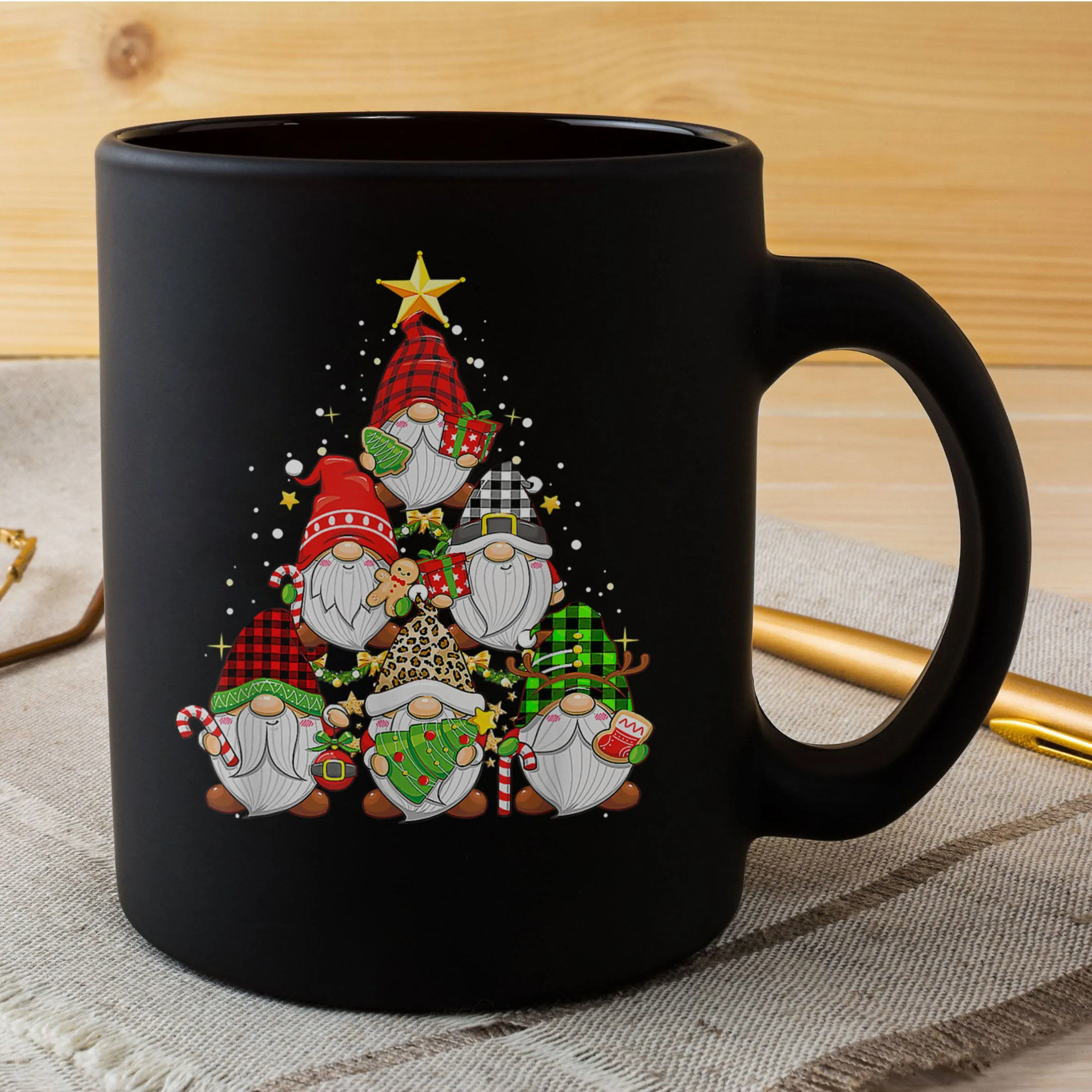 Christmas Gnome Tree Xmas Mug