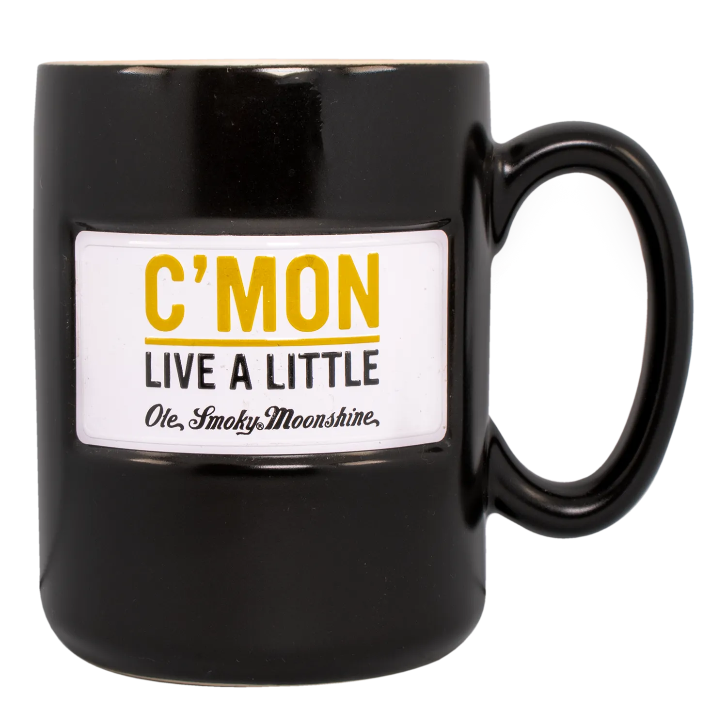 C'MON LIVE A LITTLE PLATE MUG