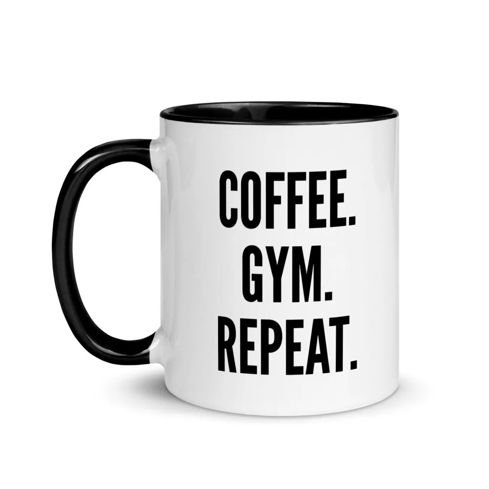 Coffee. Gym. Repeat. Mug