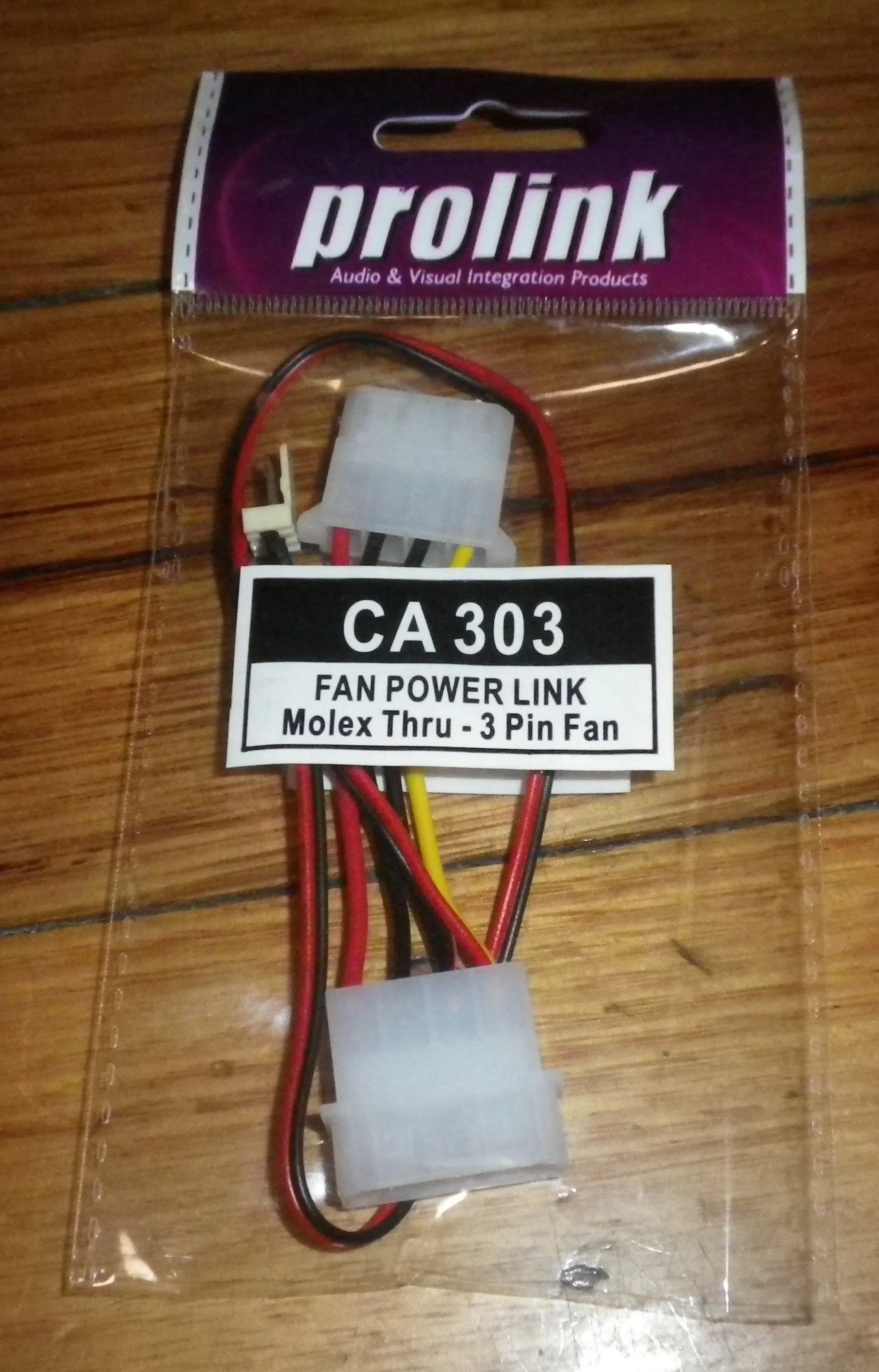 Computer Adaptor - Molex Power Plugs to 3in Fan Plug - Part # CA303