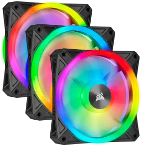 CORSAIR QL120 RGB CABINET FAN TRIPLE PACK BLACK