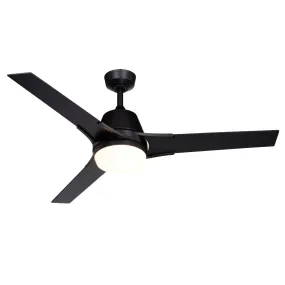 Crescent 52" Ceiling Fan in Black